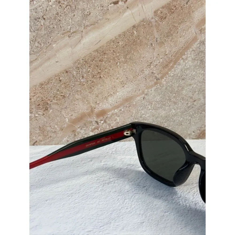 NEW Gucci GG1872SK Black Striped Leg Sunglasses $460